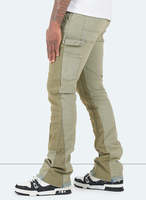 Jeans en Denim pour hommes, pantalon personnalisé, mode pour hommes, droit, OEM, vente en gros, jambes larges, extensible, ample, vert, pile, jean de charpentier évasé