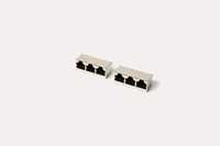 Connecteur Ethernet RJ45 triple blindage, 3 ports 8P8C, montage sur circuit imprimé, traversant le trou