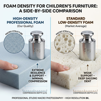 Mini-canapé coloré en sherpa doux pour bébé, fauteuil de jeu, fauteuil de lecture pour chambre d'enfant, fauteuil de rêve arc-en-ciel, mousse haute densité, pour tout-petits