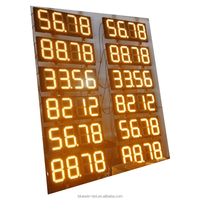 Panneau numérique LED à 7 Segments pour l'extérieur, panneaux d'affichage de 12 pouces pour station-service.