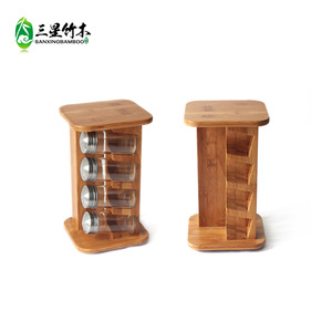 Bamboo <b>spice</b> <b>rack</b>, multi-tiered kitchen <b>spice</b> <b>rack</b>, creative drawer-style <b>spice</b> bottle organizer made of moso bamboo. - Product Image 1