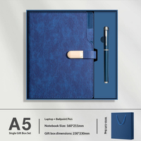 Ensemble de luxe personnalisé en cuir PU souple au toucher agréable, ensemble de carnet A5 avec stylo pour cadeaux d'affaires, d'anniversaire ou pour étudiants