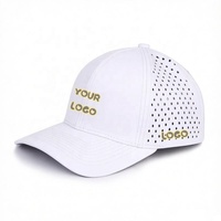 Casquettes de baseball sportives personnalisées, perforées au laser, avec logo brodé, motif lettres, imperméables, style trucker