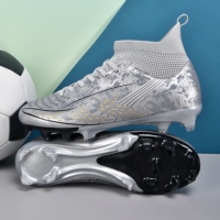 Chaussures de football à crampons longs, légères, antidérapantes, respirantes et confortables