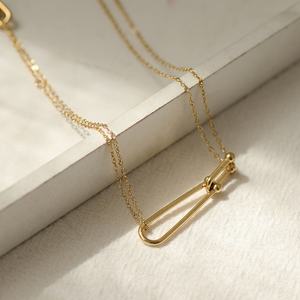 Nuevo Collar de Acero Inoxidable con Baño de Oro PVD Antideslustre para Mujer, Diseño Único, Venta al Por Mayor - Product Image 3