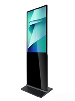 Écran publicitaire vertical intelligent tout-en-un de 65 pouces, écran LED LCD tactile infrarouge IP65, support sur pied, 300 cd/m
