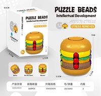 Jouet éducatif : Balle anti-stress, perles de puzzle, cube magique, perles rotatives, fidget spinner, jouet de développement intellectuel, cadeau