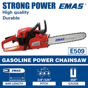 Emas 50.9cc Xăng chuỗi Saw hiệu quả cao gỗ cắt Saw e509 Xăng Chainsaw với CE giấy chứng nhận - Product Image 2