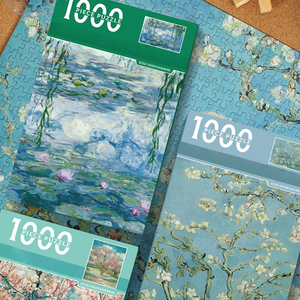 Rompecabezas educativo y creativo de 1000 piezas con paisajes de pinturas mundialmente famosas, de papel, para niños, para aliviar el estrés, OEM - Product Image 6