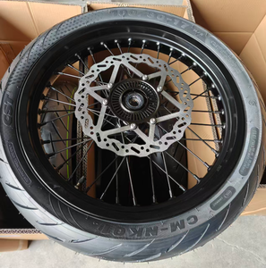 Kit de roues Supermoto 17 pouces pour Surron Ultra Bee, jeu de roues 100/80-17 130/70-17, moyeu en aluminium forgé, pneus <span class=keywords><strong>semi</strong></span>-<span class=keywords><strong>slick</strong></span> pour la route - Product Image 2