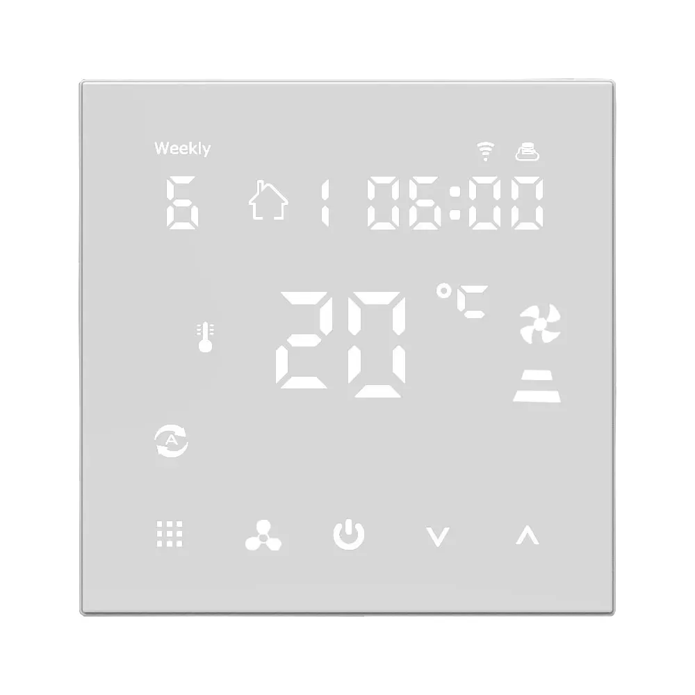 HY607 termostatlar ile çalışan Tuya WIFI Google ev Alexa akıllı ev akıllı yaşam fan coil üniteleri için