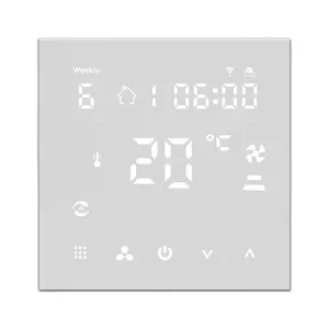 HY607 termostatos trabajando con Tuya WIFI Google Alexa casa inteligente vida inteligente para unidades de fan coil