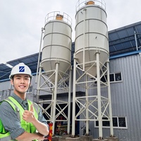 Silo per Calcestruzzo Verticale Elettrico ZEYU 300T, Certificato ISO9001:2008, Diametro 5m, 5x21m, Garanzia 10 Anni
