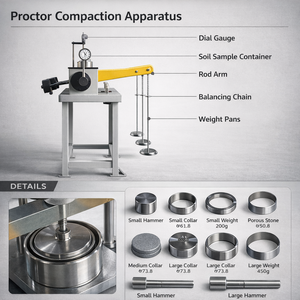 Bodenkonsolidierungsprüfmaschine Geotechnisches Labor-Konsolidierungsgerät Bautechnik-Prüfausrüstung - Product Image 5