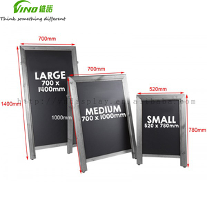 Rustique Vintage qualité A-cadre bois tableau signe pliable gros présentoir pour mariage bois tableau étiquette - Product Image 5