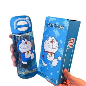 แก้วน้ำพลาสติกโดราเอมอนลายการ์ตูน Zuo Mu ขนาด 600 มล. ปลอดสาร BPA ขวดน้ำพกพาสำหรับเด็ก ของขวัญสำหรับกลับไปโรงเรียน - Product Image 3