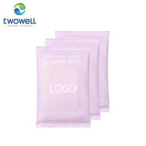 Großhandels preis Wet Cleaning Tissue Wipes Benutzer definiertes Etikett Intim tücher für Frauen Feminine Wipes - Product Image 2