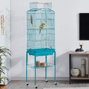 Besky Groep Groot Formaat Papegaaienkooi <span class=keywords><strong>Super</strong></span> Comfortabele Vogels Villa Eenvoudig Te Monteren Metalen Ijzeren Kooi Voor Alle Soorten Vogels - Product Image 3