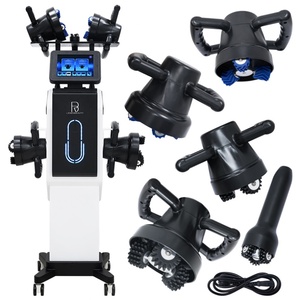 Masajeador Vibratorio Profesional de 5 Cabezales con Rodillos Internos para Terapia Facial y Corporal, Adelgazamiento, Alivio del Dolor y Celulitis - Product Image 5
