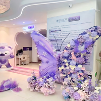 Grande Décoration Florale Artificielle Papillon Géant pour la Maison, le Jardin, les Centres Commerciaux et les Vitrines