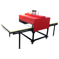 Presse à chaud pneumatique grand format 32x40 pouces (80x100cm) à double station pour transfert par sublimation industrielle