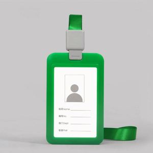 Vertical Plastic Candy Color <b>Id</b> Card <b>Holder</b> with Lanyard Office Schools Identity Badge <b>Holder</b> - Product Image 5