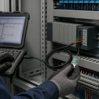 Cable Convertidor ANNXIN RS485 USB a RS485 de 1.8M con Carcasa Transparente y 6 Cables para Control Industrial PLC, Venta al Por Mayor