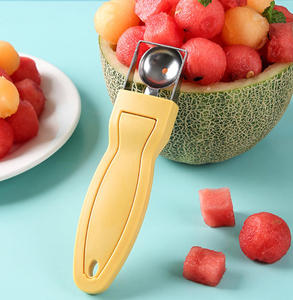 Cuchillo para tallar frutas de acero inoxidable 2 en 1, cortador de sandía, cortador de melón, cuchillo de sandía rápidamente seguro - Product Image 6