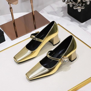 <span class=keywords><strong>Zapatos</strong></span> <span class=keywords><strong>de</strong></span> Tacón <span class=keywords><strong>Bajo</strong></span> y Grueso <span class=keywords><strong>de</strong></span> 5 cm para Mujer, con Punta Cuadrada, <span class=keywords><strong>de</strong></span> <span class=keywords><strong>Charol</strong></span>, para Fiesta u Oficina - Product Image 5