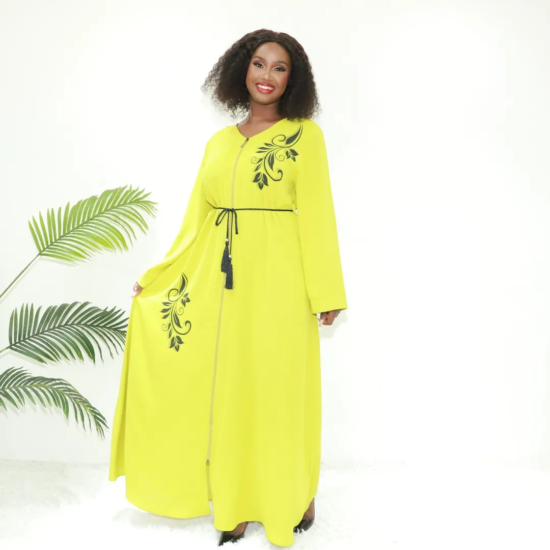 Abito islamico in pietra abaya jalabiya kaftan 8789 Ghana abaya Maxi abito