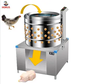 Horus 1.1kw Customization Big Capacity Poultry Plucker Machine With Telescopic Cover And Spray Water