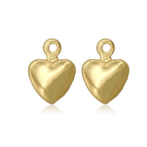 Ciondolo <span class=keywords><strong>a</strong></span> <span class=keywords><strong>forma</strong></span> <span class=keywords><strong>di</strong></span> <span class=keywords><strong>cuore</strong></span> placcato oro 18K per collane fai da te accessori per la creazione <span class=keywords><strong>di</strong></span> gioielli - Product Image 5