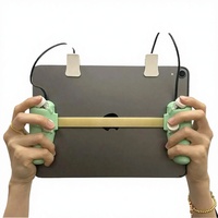 Manette de jeu mobile filaire 3D imprimée en DIY, écologique, pour tablette PC, avec joystick à six doigts et gâchettes de jeu réglables