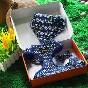 Gepersonaliseerde Ombre Hondentuig en -riemset met Neopreen, Polyester & Nylon, Gevoerd, Ecologisch, Modieus 2026 Design - Product Image 2