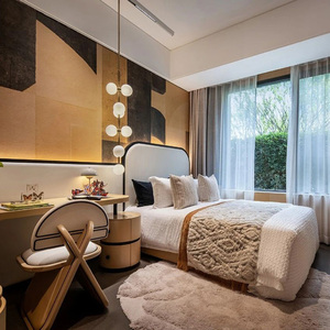 Hiện Đại Gỗ Màu Trắng Tufted Phòng Ngủ Đặt Sang Trọng Thiết Kế Vua Kích Thước Giường Cho Khách Sạn Căn Hộ Biệt Thự Hiện Đại Đồ Nội Thất Nhà - Product Image 1