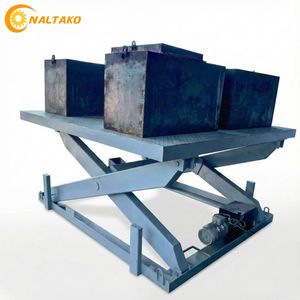 โต๊ะยกไฮดรอลิกไฟฟ้ามาตรฐานอเมริกา 2700 กก. แบบกรรไกรคู่ขนาดใหญ่ 220V/110V, แท่นวางขนาด 1370x2130 มม., ความสูงยกสูงสุด 1500 มม. - Product Image 2