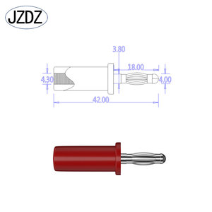 JZDZ 4mm Bananenstecker Messing Vernickelt Laternendesign Geschweißter Bananenstecker für Elektrische Tests J.10013 - Product Image 3
