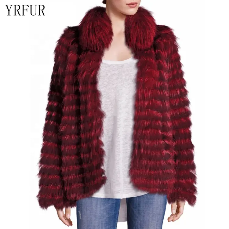 YR984 China Factory Fur Jacket Customize Luxury Fur Garment