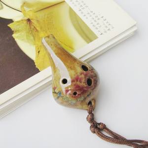 <span class=keywords><strong>Ocarina</strong></span> Portátil de Cerámica de 6 Orificios en Do Alto para Principiantes, Instrumento de Viento de Alta Calidad, Herramienta de Práctica con Resonancia Dulce - Product Image 3