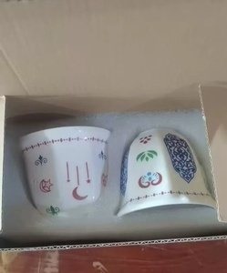 170 मिली/250 मिली टर्किश आर्बिक कॉफी नो-हैंडल गावा कप, अरबिक कॉफी सेट, एयूरियन कॉफी सेट - Product Image 5