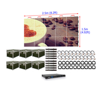 Écran LED P3.91 de 2,5 m x 1,5 m pour scène, mur vidéo LED à louer, panneau LED de 3,9 mm (8,2 pi x 5 pi)