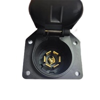Adaptateur de remorque 7 voies, prise de remorque, adaptateur d'éclairage, faisceau de câblage plat 7 broches, adaptateur de prise étanche