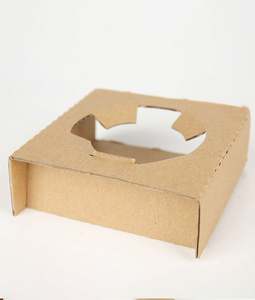 Bandeja Portavasos Desechable de Papel Kraft Ecológico de Alta Calidad, Portabebidas para Llevar, para Cafetería, con Logotipo Personalizado - Product Image 1