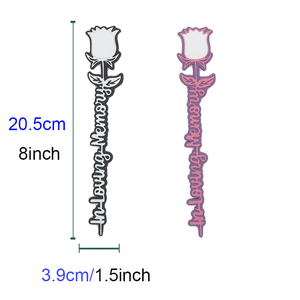 Qualisub Rose in Silicone Personalizzabili per Sublimazione 205x39mm Alla Moda per Regalo di San Valentino in Memoria Amorevole - Product Image 4