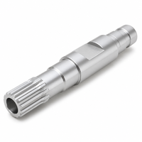 Pièces d'axe de guidage usinées CNC en aluminium 7075 anodisé clair sur mesure pour machines d'impression textile et automatisation légère