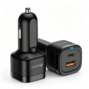 Caricabatterie da Auto Super Veloce 68W PD+QC a Doppia Porta per <span class=keywords><strong>Telefoni</strong></span> Cellulari Android Smartphone <span class=keywords><strong>Samsung</strong></span> <span class=keywords><strong>Galaxy</strong></span> - Product Image 4