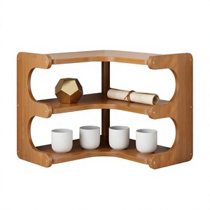 Rustic Farmhouse Wooden Mug Holder Coffee Cup Rack for <b>Kitchen</b> and Café Space Saving Wooden Mug Tree Stand Coffee Cup <b>Storage</b> - Product Image 1