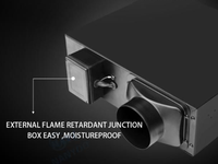 Ventilation Centrale Résidentielle : Ventilateur HRV/ERV Double Bidirectionnel pour Plafond, Silencieux, Intelligent, Efficace, Personnalisable OEM ODM