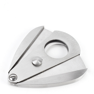 Stainless steel double edge cigar cutter water drop cigar scissors sharp cigar cigarette cutter