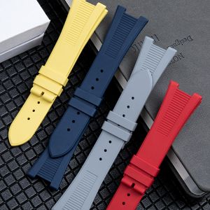 Fkm Bracelet montre en caoutchouc pour <span class=keywords><strong>Patek</strong></span> <span class=keywords><strong>Philippe</strong></span> Nautilus Bracelet montre 25mm 5711 5712 5726 5980 - Product Image 2